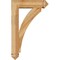 Ekena Millwork Thorton Arts and Crafts Rough Sawn Bracket w/ Offset Brace, Western Red Cedar, 6"W x 20"D x 32"H BKT0604X20X32THR03RWR - alternate 4